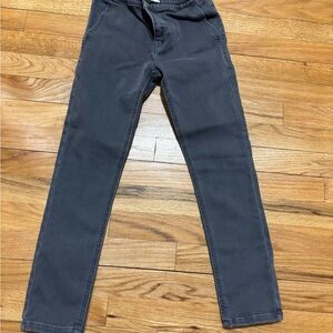 Boden Charcoal Gray Pants with Red Stitching